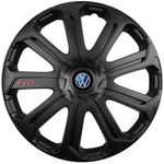 Auto si Moto - Anvelope si jante - Accesorii roti - Capace roti - Set 4 Capace Roti Evo Negru R16, Pentru Volkswagen - Infinity.ro