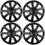 Auto si Moto - Anvelope si jante - Accesorii roti - Capace roti - Set 4 Capace Roti Evo Negru R14, Pentru Mini - Infinity.ro