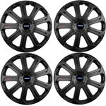 Auto si Moto - Anvelope si jante - Accesorii roti - Capace roti - Set 4 Capace Roti Evo Negru R14, Pentru Volvo - Infinity.ro