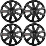 Auto si Moto - Anvelope si jante - Accesorii roti - Capace roti - Set 4 Capace Roti Evo Negru R14, Pentru Mercedes - Infinity.ro