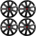 Auto si Moto - Anvelope si jante - Accesorii roti - Capace roti - Set 4 Capace Roti Evo Negru R15, Pentru Suzuki - Infinity.ro