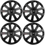 Auto si Moto - Anvelope si jante - Accesorii roti - Capace roti - Set 4 Capace Roti Evo Negru R15, Pentru Toyota - Infinity.ro
