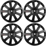 Auto si Moto - Anvelope si jante - Accesorii roti - Capace roti - Set 4 Capace Roti Evo Negru R16, Pentru Skoda Nou - Infinity.ro
