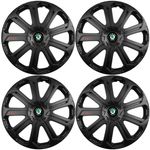 Auto si Moto - Anvelope si jante - Accesorii roti - Capace roti - Set 4 Capace Roti Evo Negru R15, Pentru Skoda - Infinity.ro