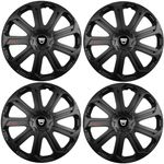 Auto si Moto - Anvelope si jante - Accesorii roti - Capace roti - Set 4 Capace Roti Evo Negru R14, Pentru Dacia - Infinity.ro