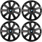 Auto si Moto - Anvelope si jante - Accesorii roti - Capace roti - Set 4 Capace Roti Evo Negru R15, Pentru BMW - Infinity.ro