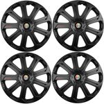 Auto si Moto - Anvelope si jante - Accesorii roti - Capace roti - Set 4 Capace Roti Evo Negru R16, Pentru Alfa Romeo - Infinity.ro