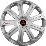 Auto si Moto - Anvelope si jante - Accesorii roti - Capace roti - Set 4 Capace Roti Evo Gri R15, Pentru Mitsubishi - Infinity.ro