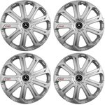 Auto si Moto - Anvelope si jante - Accesorii roti - Capace roti - Set 4 Capace Roti Evo Gri R14, Pentru Mercedes - Infinity.ro