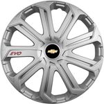 Auto si Moto - Anvelope si jante - Accesorii roti - Capace roti - Set 4 Capace Roti Evo Gri R14, Pentru Chevrolet - Infinity.ro