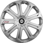 Auto si Moto - Anvelope si jante - Accesorii roti - Capace roti - Set 4 Capace Roti Evo Gri R15, Pentru Fiat - Infinity.ro