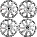 Auto si Moto - Anvelope si jante - Accesorii roti - Capace roti - Set 4 Capace Roti Evo Gri R15, Pentru Fiat - Infinity.ro