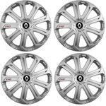 Auto si Moto - Anvelope si jante - Accesorii roti - Capace roti - Set 4 Capace Roti Evo Gri R16, Pentru Renault - Infinity.ro