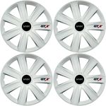 Auto si Moto - Anvelope si jante - Accesorii roti - Capace roti - Set 4 Capace Roti GTX Alb R15, Compatibil Cu Smart - Infinity.ro
