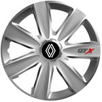 Auto si Moto - Anvelope si jante - Accesorii roti - Capace roti - Set 4 Capace Roti GTX Gri R14, Pentru Renault Nou - Infinity.ro