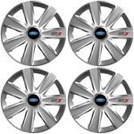 Auto si Moto - Anvelope si jante - Accesorii roti - Capace roti - Set 4 Capace Roti GTX Gri R14, Pentru Ford - Infinity.ro