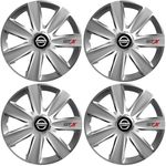Auto si Moto - Anvelope si jante - Accesorii roti - Capace roti - Set 4 Capace Roti GTX Gri R16, Pentru Nissan Nou - Infinity.ro