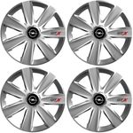 Auto si Moto - Anvelope si jante - Accesorii roti - Capace roti - Set 4 Capace Roti GTX Gri R16, Pentru Opel - Infinity.ro