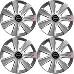 Auto si Moto - Anvelope si jante - Accesorii roti - Capace roti - Set 4 Capace Roti GTX Gri R14, Pentru Nissan Nou - Infinity.ro