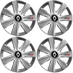 Auto si Moto - Anvelope si jante - Accesorii roti - Capace roti - Set 4 Capace Roti GTX Gri R17, Pentru Renault - Infinity.ro