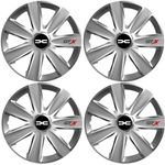 Auto si Moto - Anvelope si jante - Accesorii roti - Capace roti - Set 4 Capace Roti GTX Gri R15, Pentru Dacia Nou - Infinity.ro