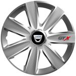 Auto si Moto - Anvelope si jante - Accesorii roti - Capace roti - Set 4 Capace Roti GTX Gri R16, Pentru Dacia - Infinity.ro