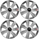 Auto si Moto - Anvelope si jante - Accesorii roti - Capace roti - Set 4 Capace Roti GTX Gri R14, Pentru Citroen - Infinity.ro
