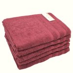Casa si Gradina - Textile si covoare - Textile baie - Prosoape - Prosop baie Kotonia Home Tess Jacquard Bumbac, 400g/mp, mov pruna, 70x130 cm - Infinity.ro