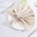 Casa si Gradina - Textile si covoare - Textile bucatarie - Servete si naproane - Set 10 Servete de masa Kotonia Home - 27x40 cm, Damasc Saten DeLux, 100% bumbac, vanilla - Infinity.ro