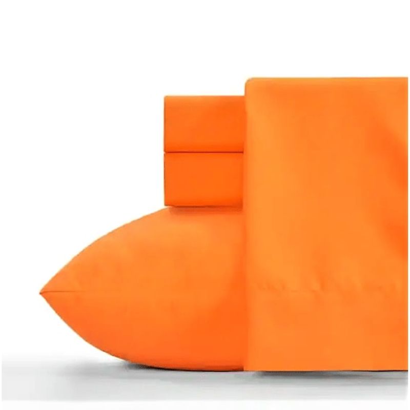 Casa si Gradina - Textile si covoare - Lenjerii de pat - Fete de perna - Set 2 Fete de perna Kotonia Home Hotel, 100% bumbac, Olandina color, dimensiunea 50x70 cm, orange - Infinity.ro