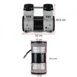 Casa si Gradina - Electrice - Echipamente electrice - Compresoare - Pompa compresor 2 pistoane fara ulei 370L/min cu motor 1100W 230V B-AC0070 Barracuda - Infinity.ro