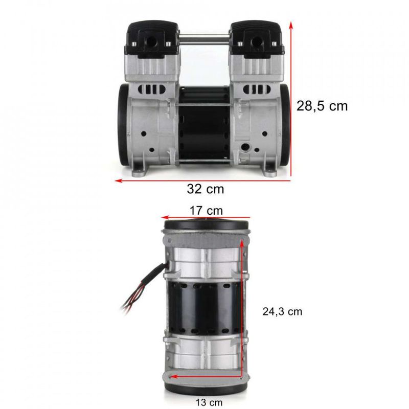 Casa si Gradina - Electrice - Echipamente electrice - Compresoare - Pompa compresor 2 pistoane fara ulei 370L/min cu motor 1100W 230V B-AC0070 Barracuda - Infinity.ro