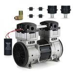 Casa si Gradina - Electrice - Echipamente electrice - Compresoare - Pompa compresor 2 pistoane fara ulei 370L/min cu motor 1100W 230V B-AC0070 Barracuda - Infinity.ro