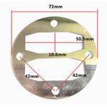 Casa si Gradina - Electrice - Echipamente electrice - Compresoare - Garnitura din aluminiu pentru cap compresor de aer 42x42mm CH008 - Infinity.ro