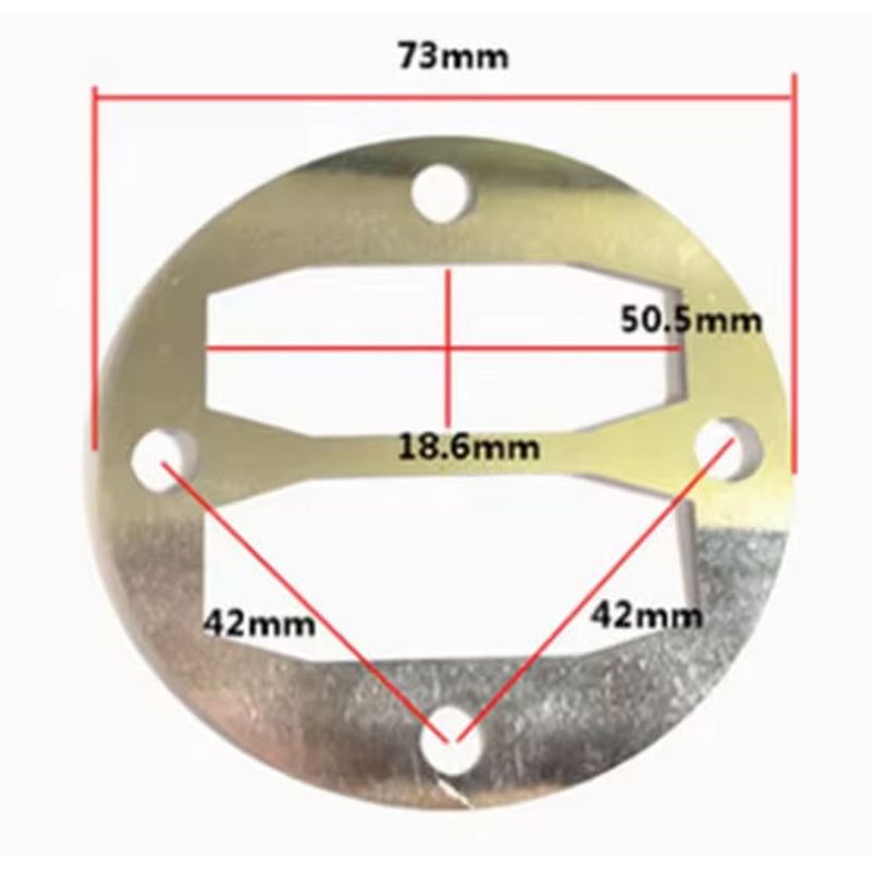 Casa si Gradina - Electrice - Echipamente electrice - Compresoare - Garnitura din aluminiu pentru cap compresor de aer 42x42mm CH008 - Infinity.ro
