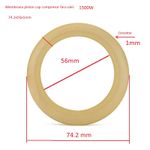 Casa si Gradina - Electrice - Echipamente electrice - Accesorii compresoare - Membrana Piston cap compresor fara ulei 1500W 74.2x56x1mm CH192 - Infinity.ro