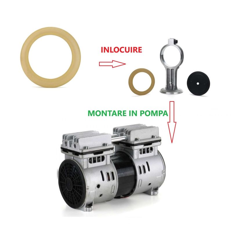 Casa si Gradina - Electrice - Echipamente electrice - Accesorii compresoare - Membrana Piston cap compresor fara ulei 750W 68x49x0.8mm CH166 - Infinity.ro