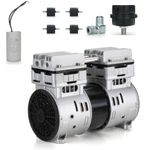 Casa si Gradina - Electrice - Echipamente electrice - Compresoare - Pompa compresor 2 pistoane fara ulei 210L/min cu motor 750W 230V B-AC0069 Barracuda - Infinity.ro