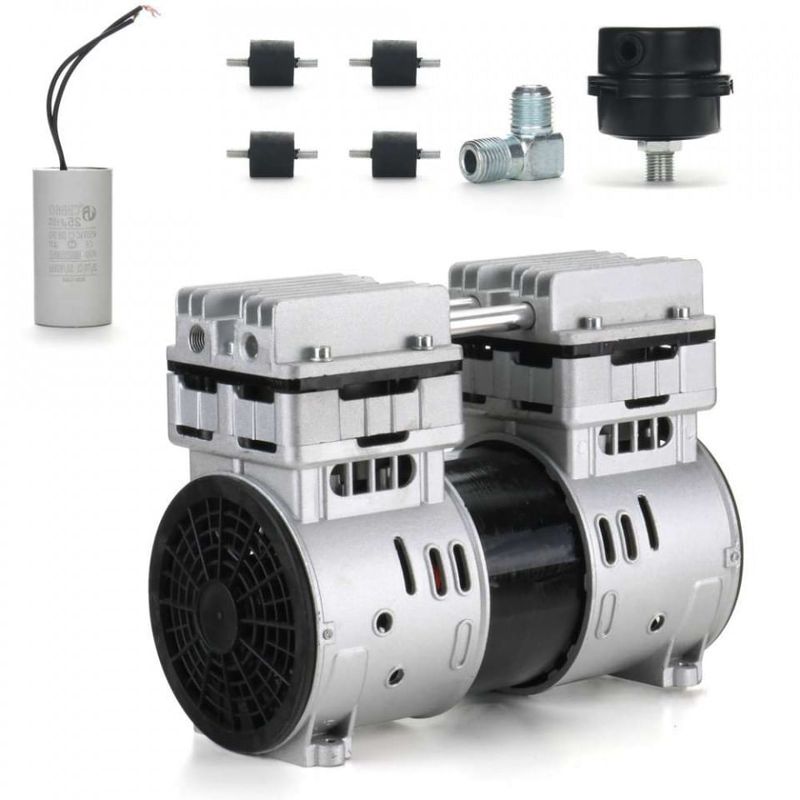 Casa si Gradina - Electrice - Echipamente electrice - Compresoare - Pompa compresor 2 pistoane fara ulei 210L/min cu motor 750W 230V B-AC0069 Barracuda - Infinity.ro