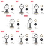Casa si Gradina - Electrice - Echipamente electrice - Accesorii compresoare - Biela pentru piston compresor fara ulei 750-1100W Mod.D 62x62x62mm CH189 - Infinity.ro