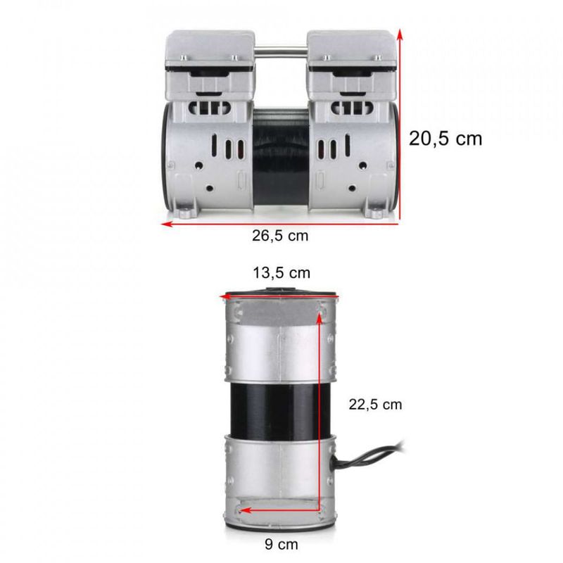 Casa si Gradina - Electrice - Echipamente electrice - Compresoare - Pompa compresor 2 pistoane fara ulei 210L/min cu motor 750W 230V B-AC0069 Barracuda - Infinity.ro