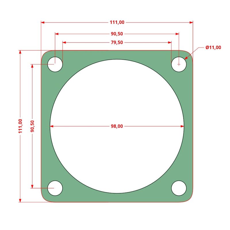Casa si Gradina - Electrice - Echipamente electrice - Compresoare - Set de 7 Garnituri set pentru cap compresor de aer V 2x90mm Mod.0.6-8 (E) CH173 - Infinity.ro