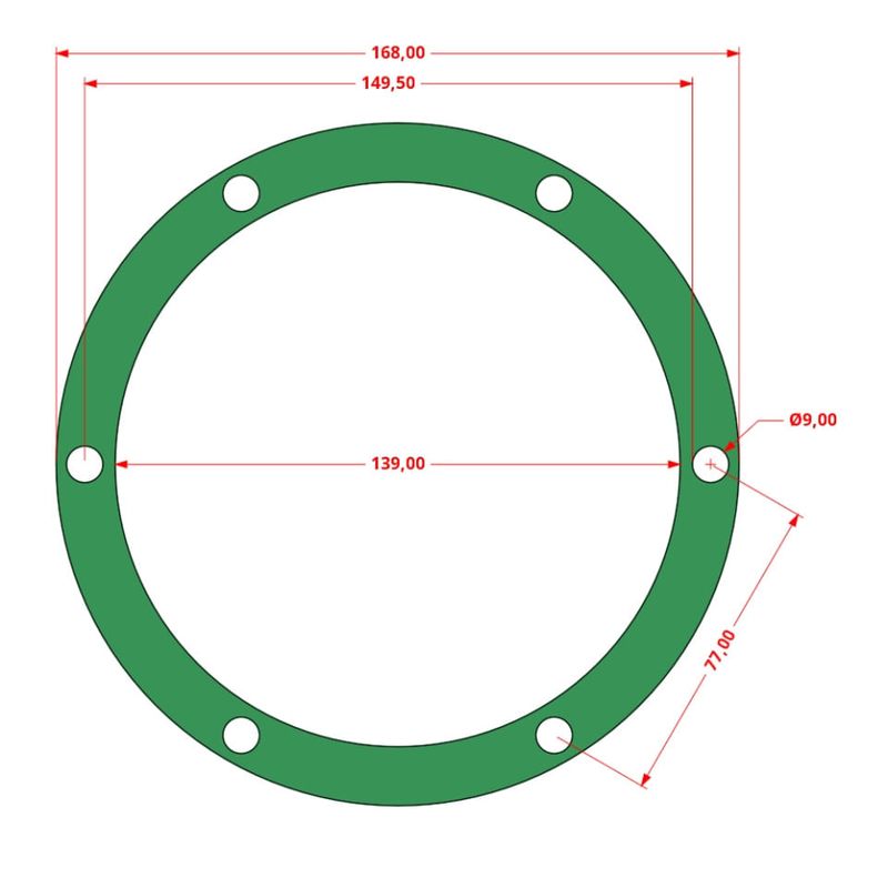 Casa si Gradina - Electrice - Echipamente electrice - Compresoare - Set de 7 Garnituri set pentru cap compresor de aer V 2x90mm Mod.0.6-8 (E) CH173 - Infinity.ro