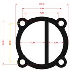 Casa si Gradina - Electrice - Echipamente electrice - Compresoare - Set de 7 Garnituri set pentru cap compresor de aer V 2x90mm Mod.0.6-8 (E) CH173 - Infinity.ro