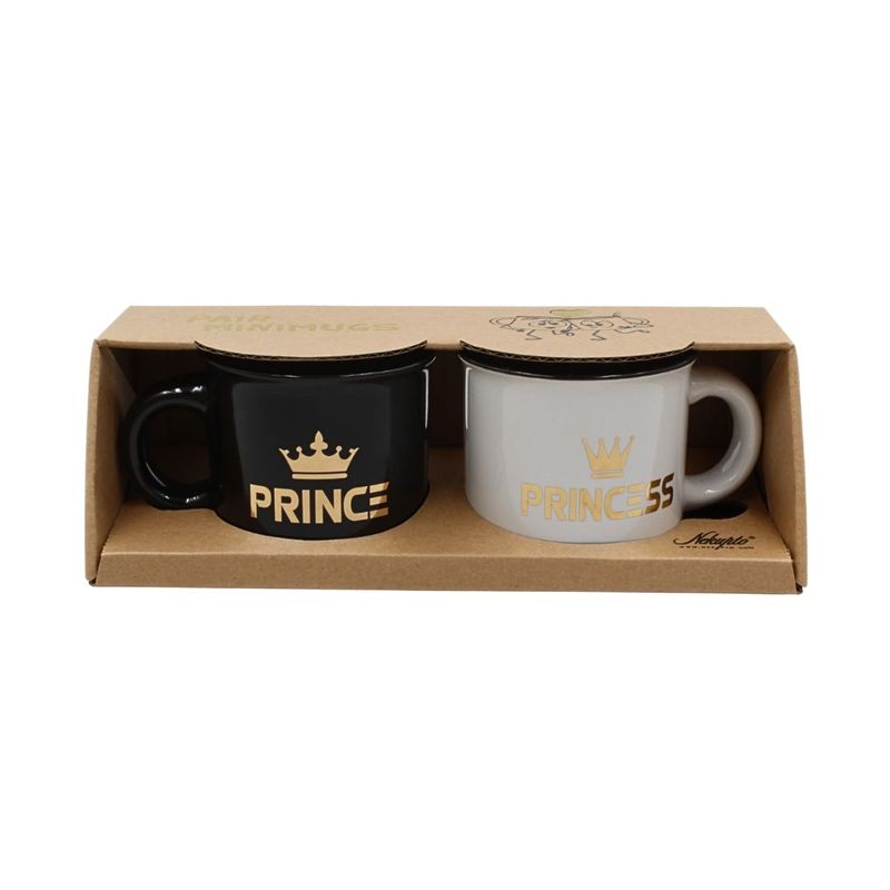 Casa si Gradina - Bucatarie si vesela - Cani si pahare - Cani si cesti - Set 2 Cesti Espresso, Nekupto – “PRINCE & PRINCESS”, 2 x 80 ml - Infinity.ro