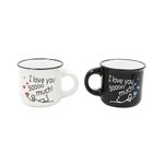 Casa si Gradina - Bucatarie si vesela - Cani si pahare - Cani si cesti - Set 2 Cesti Espresso, Nekupto – “I love you soooo much!”, 2 x 80 ml - Infinity.ro