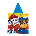Jucarii, Copii si Bebe - Igiena si ingrijire - Baia bebelusului - Prosoape si halate de baie copii - Prosop de plaja, Poncho, pentru copii, model Paw Patrol, 55x55 cm, Arditex - Infinity.ro