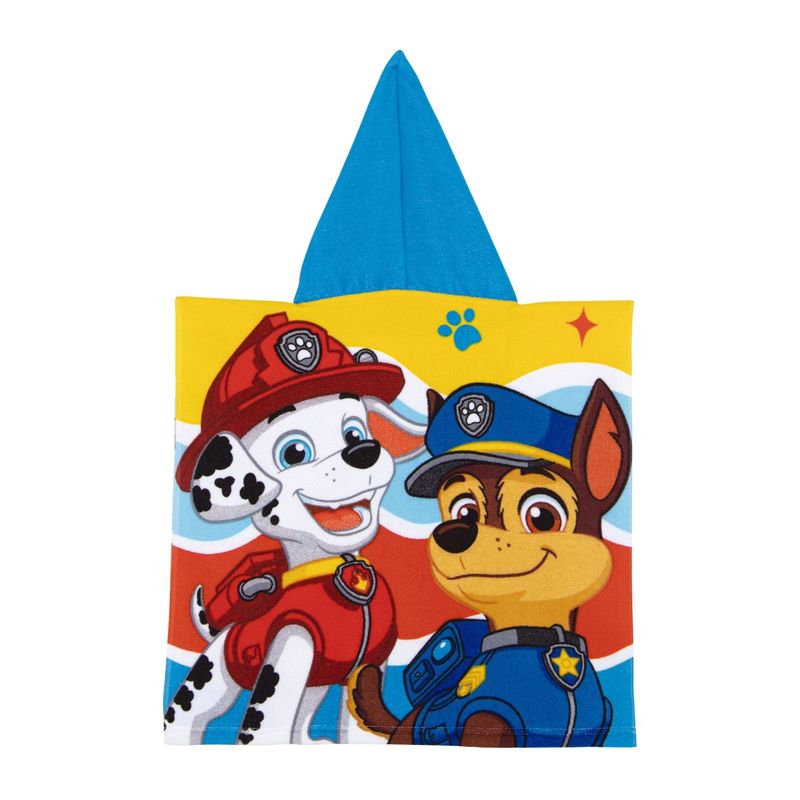 Jucarii, Copii si Bebe - Igiena si ingrijire - Baia bebelusului - Prosoape si halate de baie copii - Prosop de plaja, Poncho, pentru copii, model Paw Patrol, 55x55 cm, Arditex - Infinity.ro