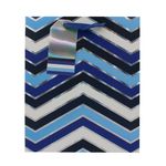 Market - Cadouri - Pungi cadou si accesorii - Punga cadou M hartie navy chevron - Infinity.ro