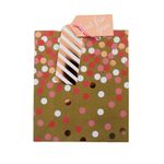 Market - Cadouri - Pungi cadou si accesorii - Punga cadou hartie L KRAFT DOTS - Infinity.ro